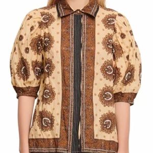 Sandro Paris exotic blouse